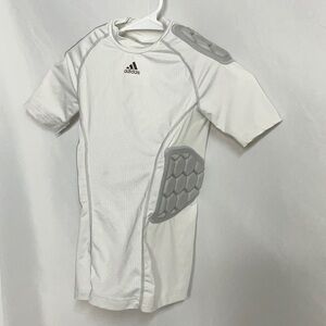 Adidas Climacool Protective Youth Shirt White with Gray Padding Size M